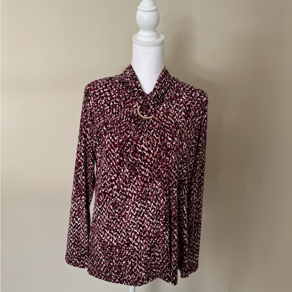 NWT Women’s Liz Claiborne Patterned Top